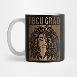 HBCU Grad Black Woman Natural Hair Art Mug